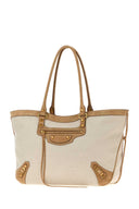 Borsa Shopping Le City in tela sabbia di Balenciaga