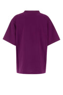 Balenciaga Purple Cotton Oversize T Shirt