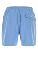 Polo Ralph Lauren Light Blue Stretch Polyester Swimming Shorts