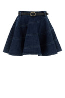 Self Portrait Denim Mini Skirt