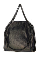 Stella Mccartney Mini sac à main Falabella en chamois à pois noirs