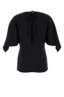 Stella Mc Cartney Black Satin Top