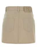 Fendi Beige Drill Mini Skirt