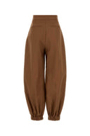 Fendi Brick Linen Blend Wide Leg Pant