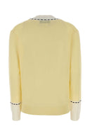 Jersey Fendi de mezcla de lana amarillo