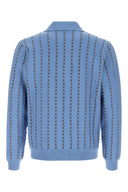Fendi Cerulean Blue Cotton Polo Shirt