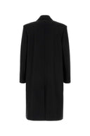 Mm6 Maison Margiela Black Wool Blend Coat