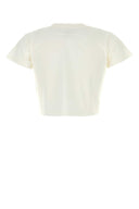 Mm6 Maison Margiela Camiseta De Algodón Blanca