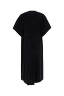 Mm6 Maison Margiela Black Cotton T Shirt Dress