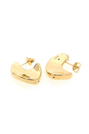 Bottega Veneta Gold Silver Small Disc Earrings