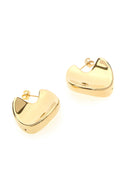 Bottega Veneta Gold Silver Medium Disc Earrings