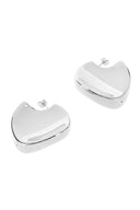 Bottega Veneta Silver Large Disc Earrings