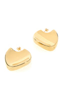 Bottega Veneta Gold Silver Large Disc Earrings