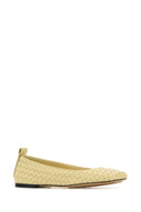 Bottega Veneta Yellow Leather Charlotte Ballerinas