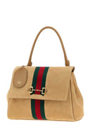 Gucci Beige Suede Medium Paparazzo Handbag