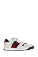 Gucci White Leather Screener Sneakers