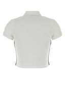 Gucci White Jersey Polo Shirt