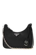 Prada Black Leather Re Edition 2005 Shoulder Bag