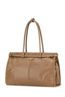 Prada Beige Large Prada Bonnie Shoulder Bag