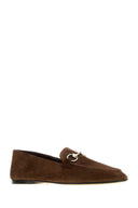 Gucci Brown Suede Jordaan Soft Loafers