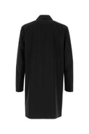 Gucci Black Cotton Blend Overcoat