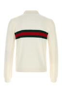 Gucci Ivory Cashmere Polo Shirt