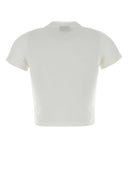 Gucci White Cotton Blend T Shirt