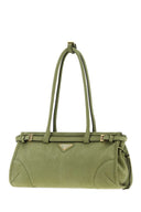 Prada Green Nabuk Prada Bonnie Shoulder Bag