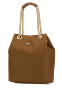 Prada Brown Re Nylon Large Prada Mariner Bucket Bag