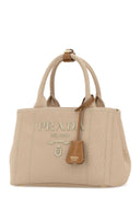Prada Beige Canvas Small Prada Jardiniã¨Re Handbag