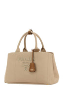Prada Beige Canvas Large Prada Jardiniã¨Re Shopping Bag