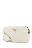 Prada White Leather Crossbody Bag