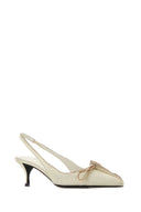 Prada Ivory Leather Pumps