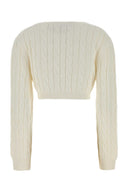 Prada White Cotton Sweater