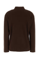Miu Miu Chocolate Wool Polo Shirt