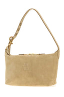 Miu Miu Beige Suede Shoulder Bag