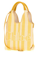 Sac à main rayé Chloé en toile brodée Chloé