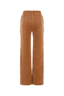 Chloe Peach Velvet Joggers