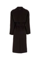 Calvin Klein Dark Brown Wool Blend Coat