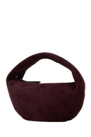 Khaite Aubergine Suede Oliva Shoulder Bag