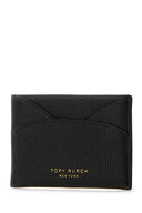 Tory Burch Black Leather Card Holder