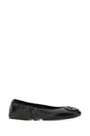 Tory Burch Black Leather Reva Ballerinas