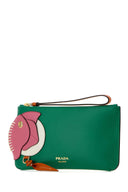 Prada Green Leather Pouch