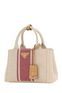 Prada Sand Canvas Small Prada Jardiniã¨Re Handbag