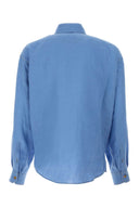 Versace Light Blue Linen Shirt