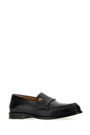 Versace Black Leather Loafers
