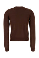 Ganni Brown Cotton Cardigan