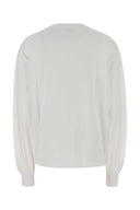 Ganni White Cotton Oversize T Shirt
