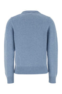 Ganni Light Blue Wool Blend Sweater