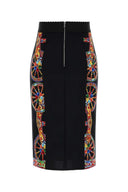 Gonna in charmeuse stampata di Dolce & Gabbana